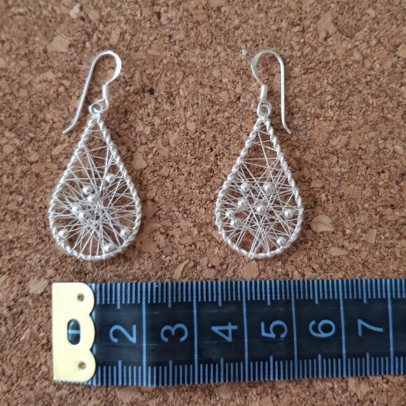 Sterling silver earrings - Picture 4 of 4